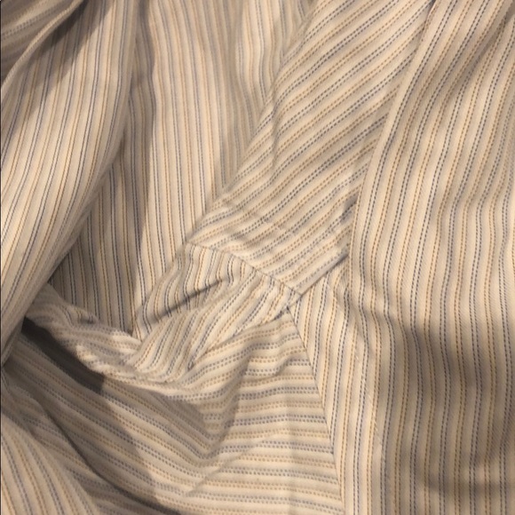 Joseph Abboud French cuff dress shirt white stripe - Picture 3 of 3